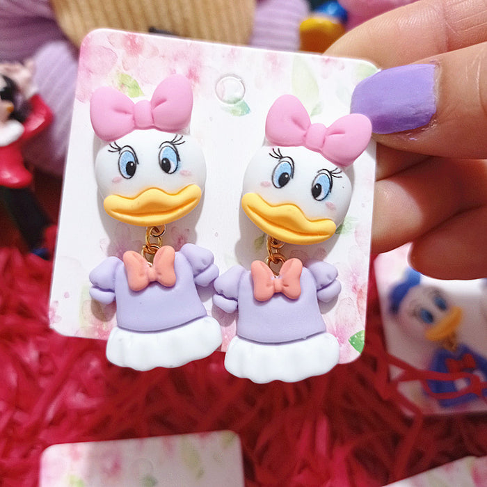 Wholesale Cartoon Resin Earrings JDC-ES-Xingj036