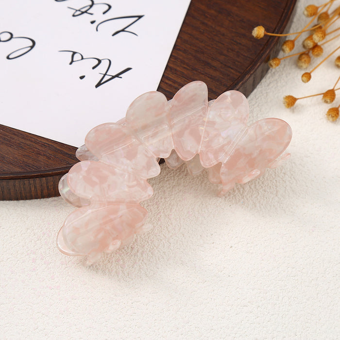 Wholesale Petal Acrylic Hair Claw Clip Large Mermaid Color