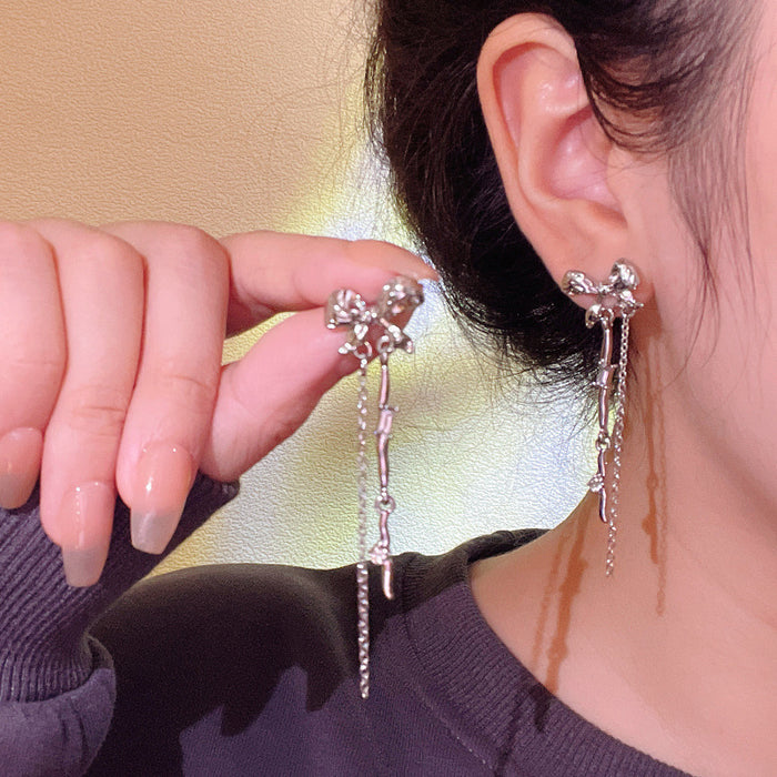 Wholesale Pearl and Zircon Heart Earrings