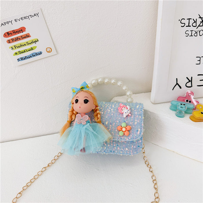 Wholesale Children's Bags Pearl Handbags Shoulder Bags JDC-SD-GSAT002