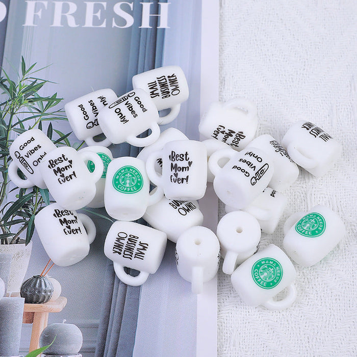 Wholesale 50PCS Silicone Cup Creative Three-dimensional Baby Molar DIY Beads JDC-BDS-HeX004