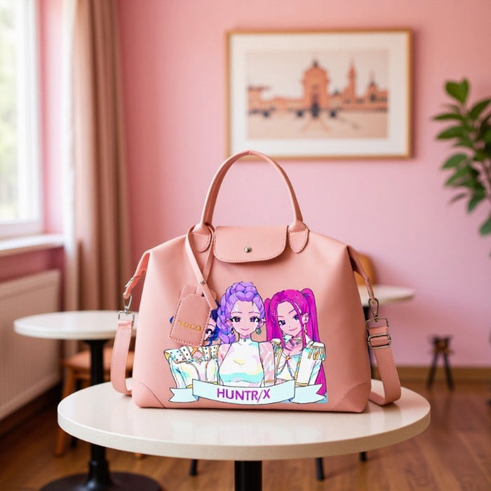 Wholesale Kpop Cartoon Print Large Capacity Canvas Handbags