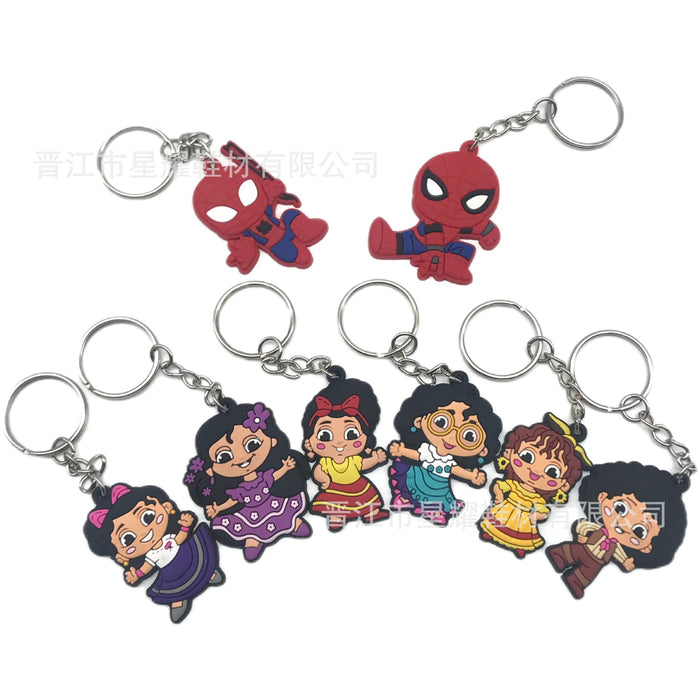 Wholesale 10PCS Cute Cartoon PVC Keychain JDC-KC-XingY007