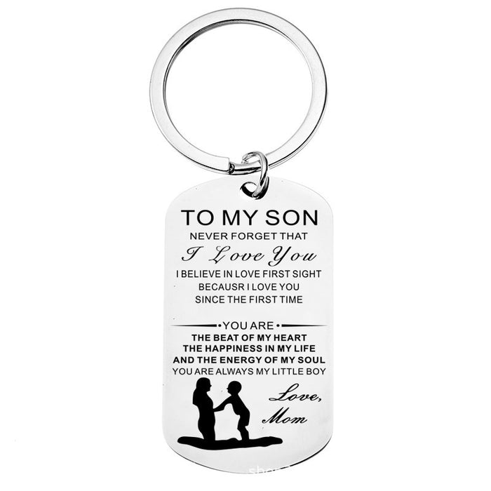 Wholesale Stainless steel military brand keychain laser engraved new fashionable metal keychain
