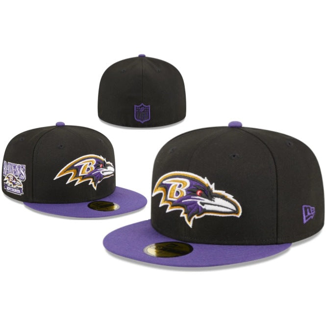 Wholesale Football fully enclosed large head circumference baseball cap outdoor non-adjustable flat brim hat
