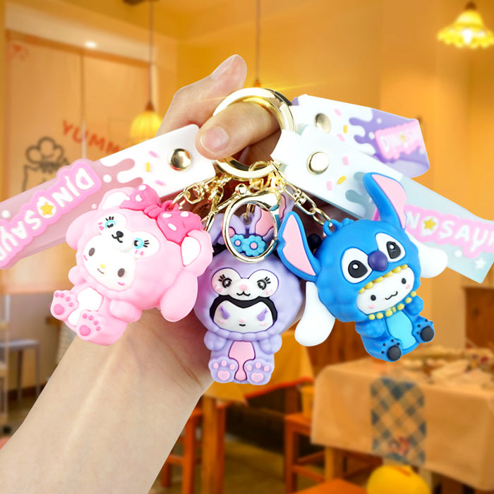 Wholesale Rubber Cartoon Doll Keychain JDC-KC-Yexiang012