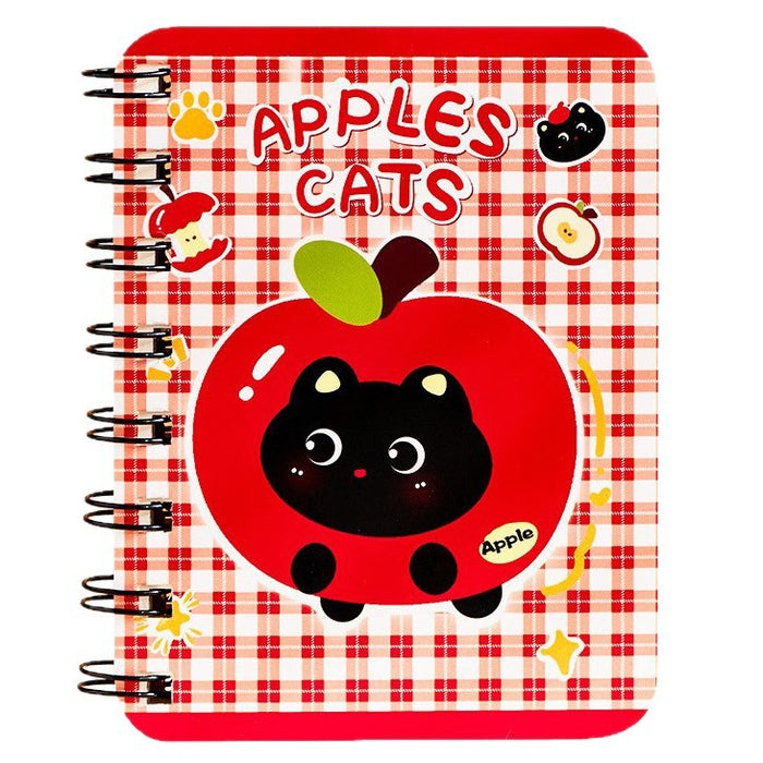 Wholesale Cartoon Cat Pattern A7 Pocket Notebook Trendy Cute Coil Notepad