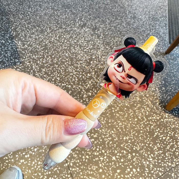 Wholesale Surrounding Pen Soft Grip Gel Pen Cute Press Pen Ballpoint Pen Test Pen Student Pen