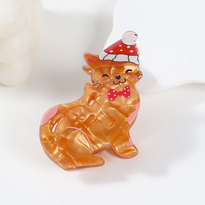 Wholesale Christmas Animal Series Grabber Cartoon Cute Hairpin Female Shark Clip Hair Accessory