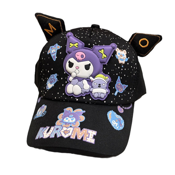 Wholesale Children's baseball cap, anime cartoon duckbill cap, children's sun protection and sunshade cap