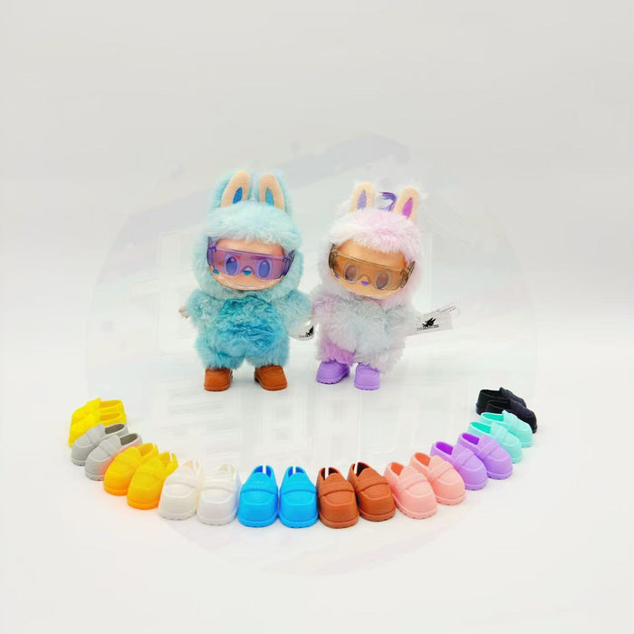 Wholesale cotton doll can stand and change imitation leather shoes high heels business casual shoes