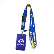 Wholesale of 10pcs/pack Rugby Card Set Polyester Hanging Cord Keychain JDC-KC-LongL001