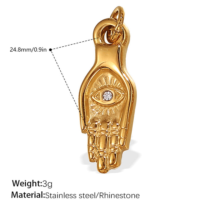 Wholesale DIY Stainless Steel Gold-Plated Necklace Pendant Accessories