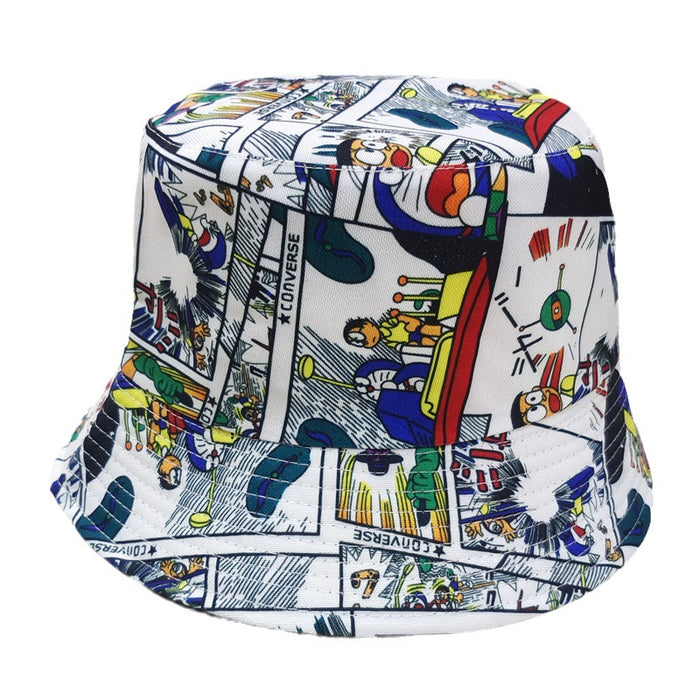 Wholesale Cartoon Print Cotton Bucket Hat JDC-FH-BoD017