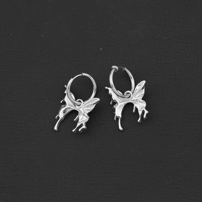 Wholesale Butterfly Stainless Steel Earrings JDC-ES-LvZ004