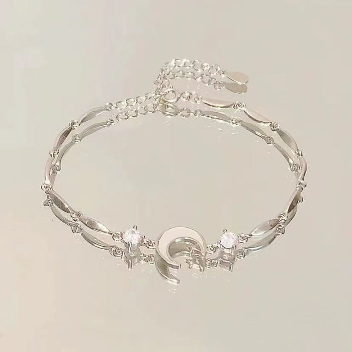 Wholesale Blue wave bracelet with zircon stones