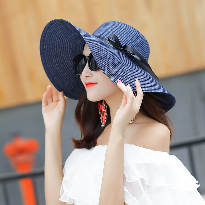 Wholesale Straw Hat Tourist Seaside Versatile Sunshade Hat Outdoor Camping Sunshade Hat