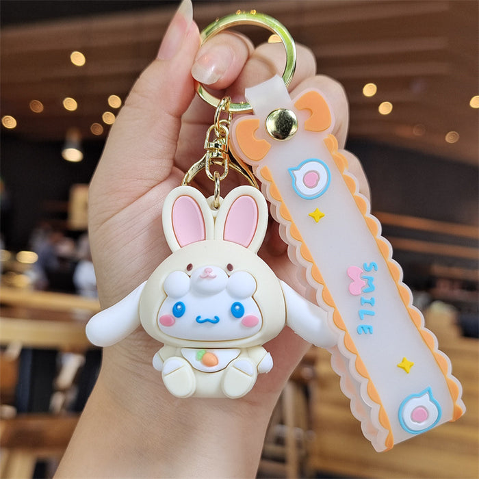 Wholesale Silicone Cartoon Doll Keychain JDC-KC-MingT115