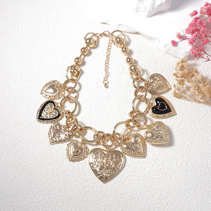 Wholesale chain alloy love pendant casual women's necklace