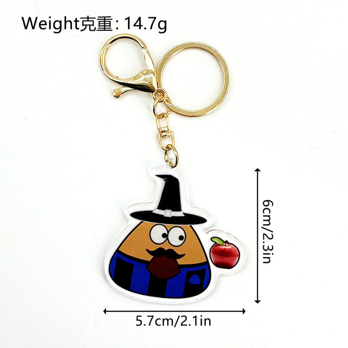 Wholesale Acrylic Keychain Acrylic Pendant JDC-KC-HaoAn023