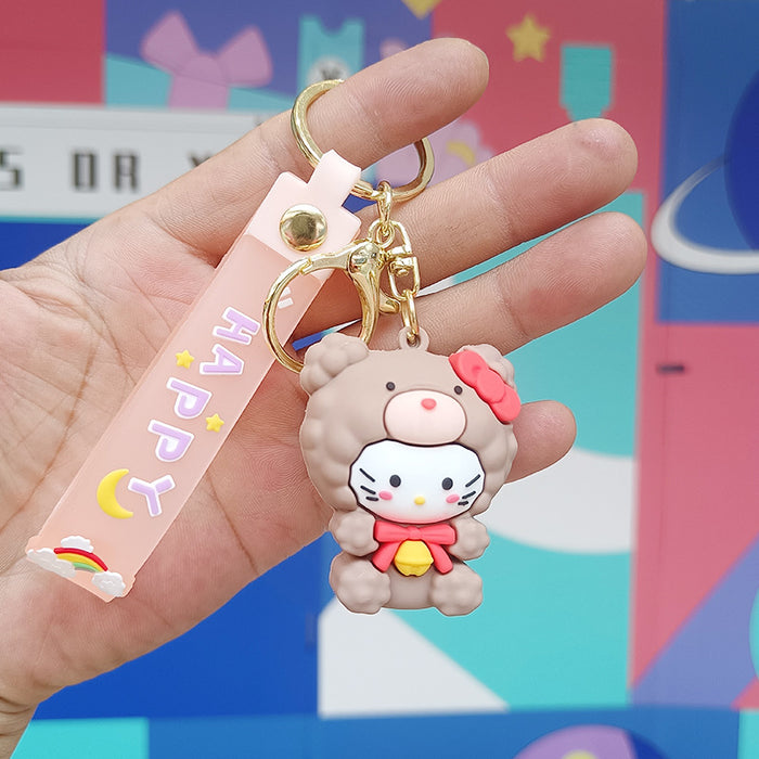 Wholesale Cartoon Silicone Doll Keychain JDC-KC-KuangK042