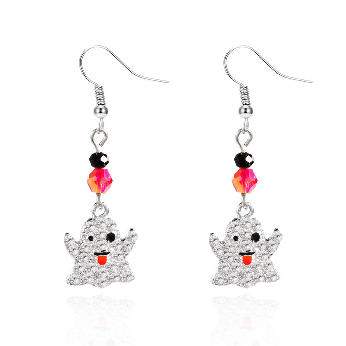 Wholesale  earrings for women,  personalized skull bat pumpkin ghost pendant  earrings