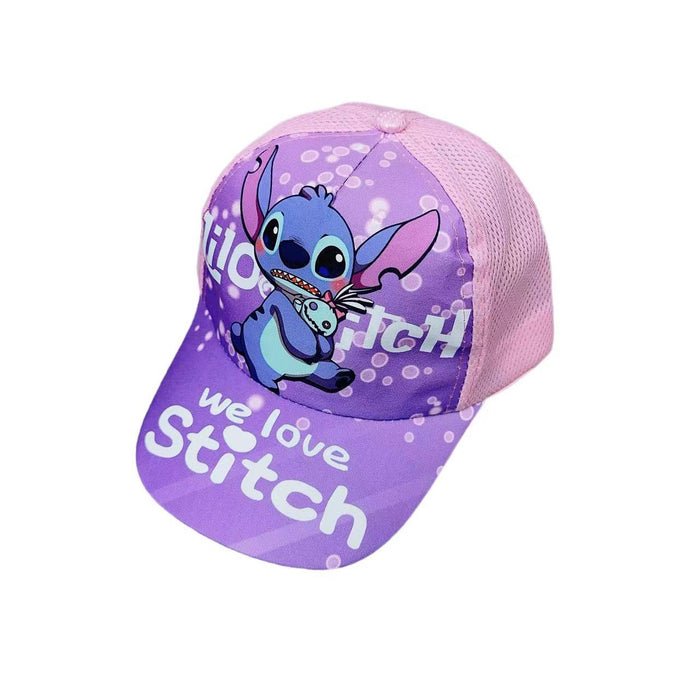 Wholesale Cartoon print baseball cap thin mesh cap for children