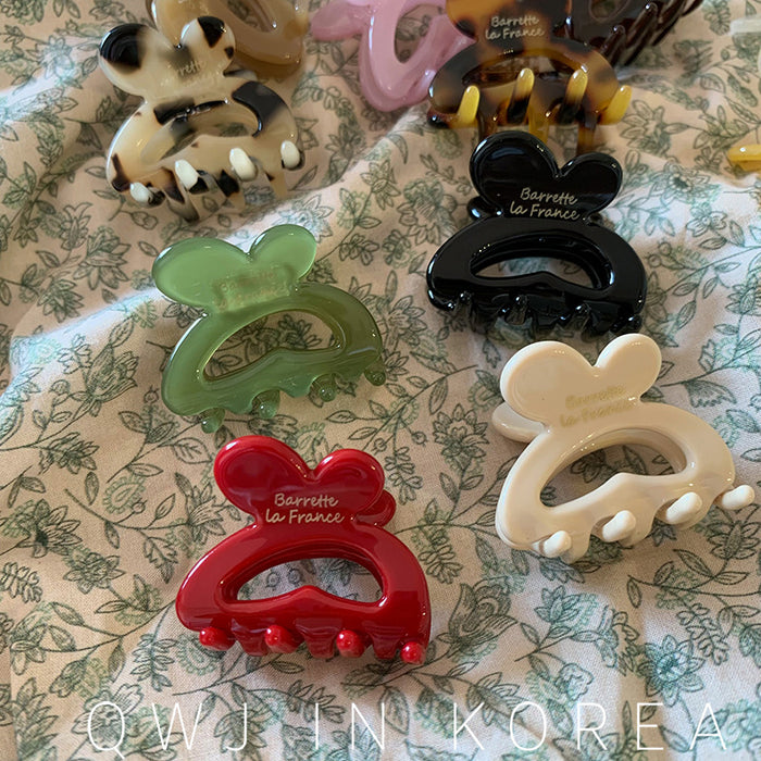 Wholesale Golden Label Rabbit Hairband Hair Grab Cute Small Grab Clip Hairclip Top Clip Side Clip