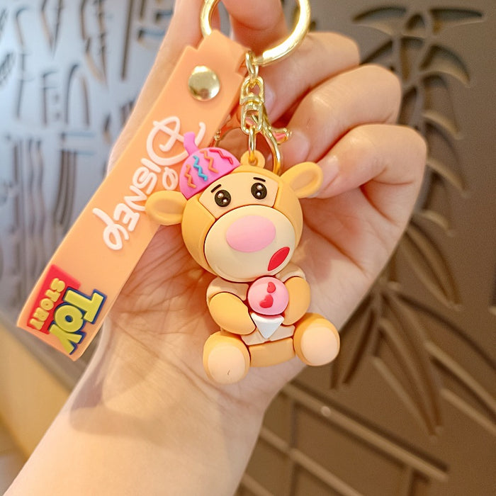 Wholesale Silicone Cartoon Doll Keychain JDC-KC-MingT193