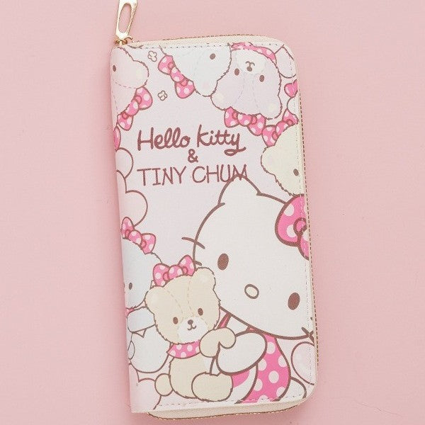 Wholesale Kitten Long Zipper Girl' s Wallet