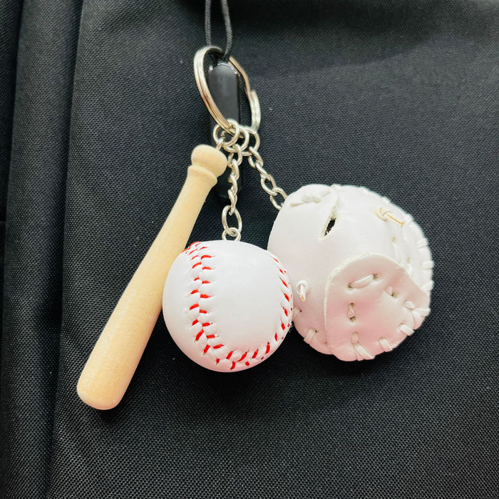 Wholesale PU Baseball Keychain JDC-KC-KangX001