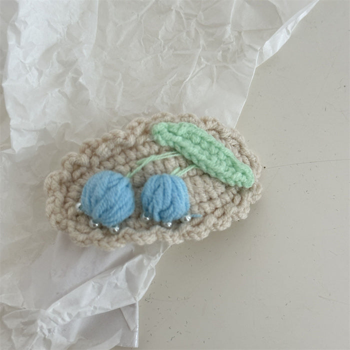 Wholesale Crochet Handmade Embroidered Cute Hair Clips