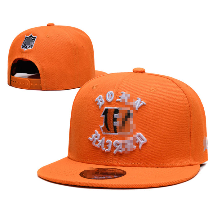 Wholesale Football Team Hat  Embroidered Flat-Brimmed Hat Outdoor Sun Protection Visor