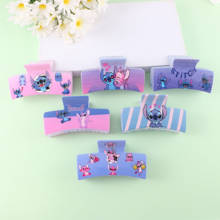 Wholesale acrylic double-sided grab clip back of the head shark clip