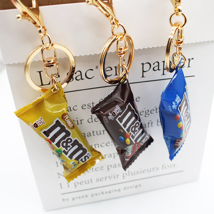 Wholesale Creative Cartoon Candy Bag Plastic Keychain JDC-KC-HaoAn013