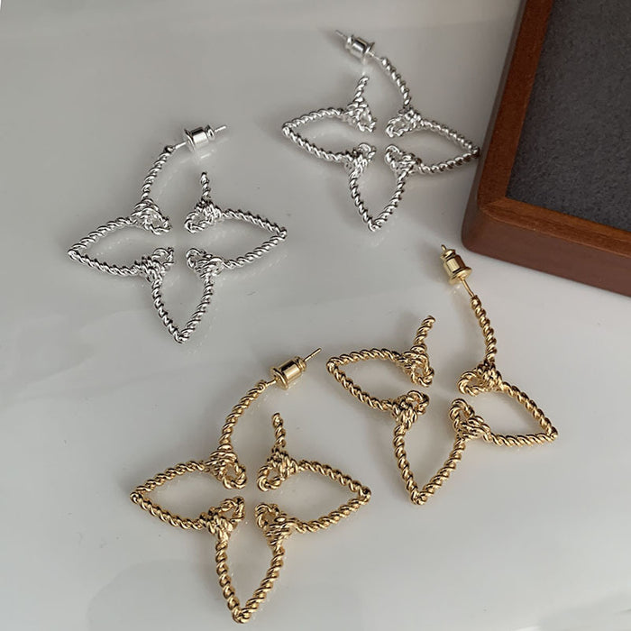 Wholesale Hollow earrings exude a ladylike and elegant vibe, while leaf earrings exude a refined and sophisticated vibe