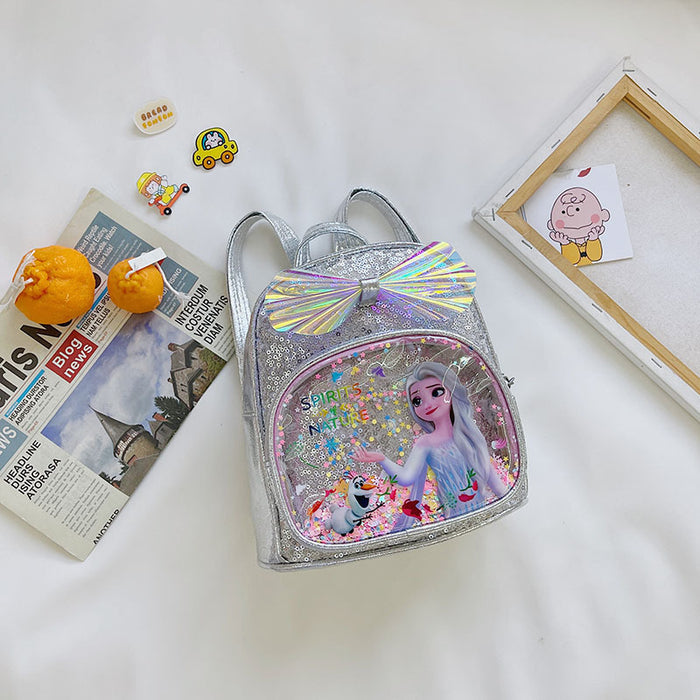 Wholesale Children's backpack kindergarten baby mini schoolbag cute cartoon Elsa princess backpack girls' cartoon bag