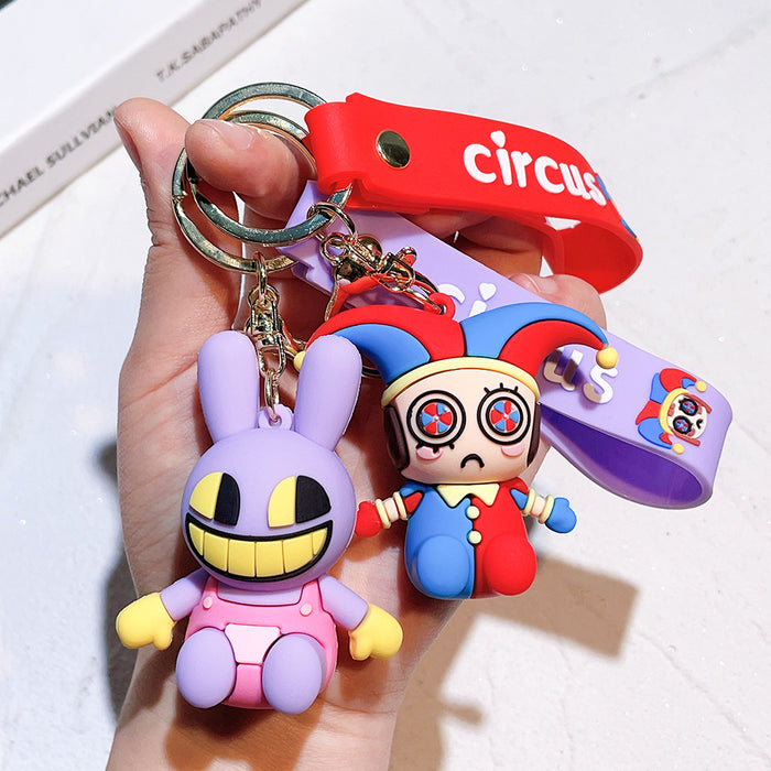 Wholesale Silicone Cartoon Doll Keychain JDC-KC-QiChao066