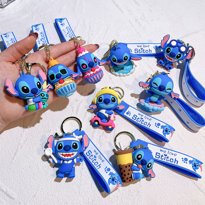 Wholesale cute doll  soft rubber pvc car key chain