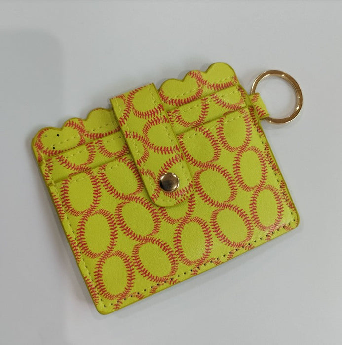 Wholesale Cow Pattern Leather Card Holder Keychain JDC-KC-JinHan002