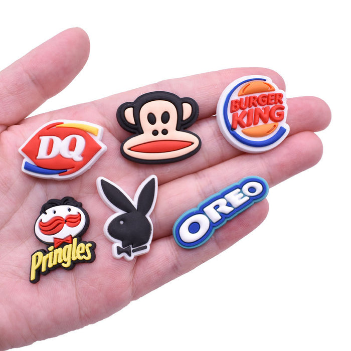 Wholesale Random 100pcs Cartoon Crocs Shoe Buckle JDC-SC-XiaoY009