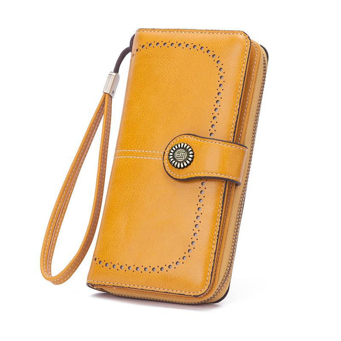 Wholesale Wax Leather Vintage Wallet