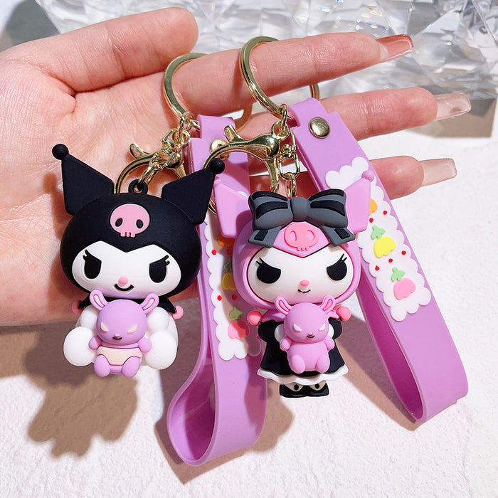 Wholesale Cartoon Silicone Doll Keychain JDC-KC-QiChao024