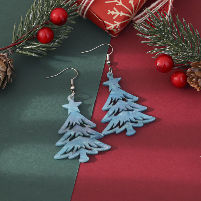 Wholesale Christmas Glitter Acrylic Earrings