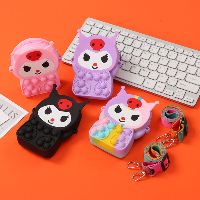 Wholesale Silicone Children' s Crossbody Storage Bag