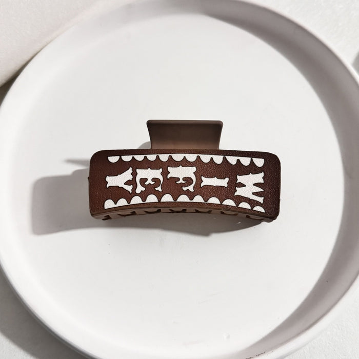 Wholesale Retro Hairpin Printed  GrabberHair Clips