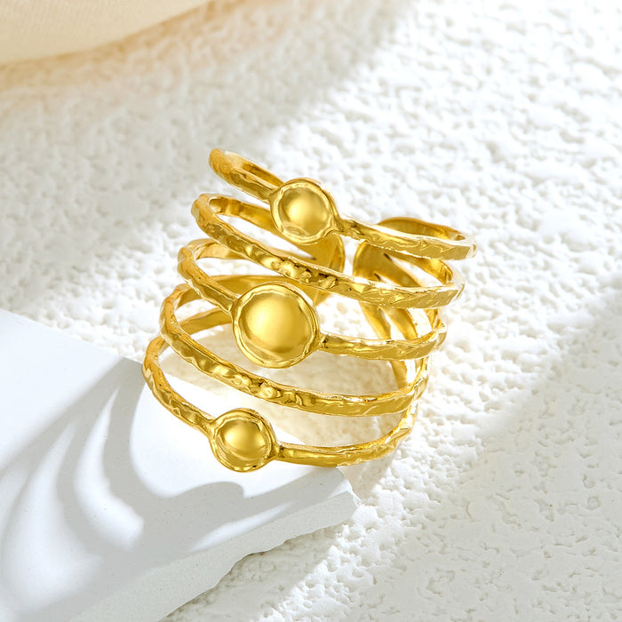 Wholesale Titanium steel ring, niche, high-end, light luxury, non fading hand jewelry, stainless steel plain ring