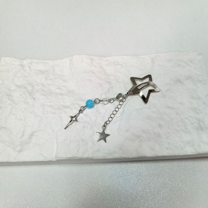 Wholesale Five-pointed Star Tassel Hairpin Pendant Chain Side Hairpin Hair Accessories