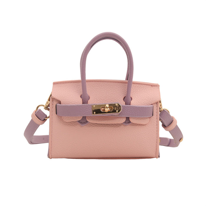 Wholesale Spring and summer children's bag, fashionable mini western-style contrasting color crossbody bag