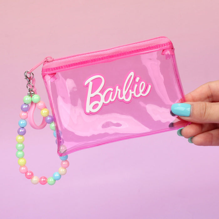Wholesale Trendy Transparent Pink PVC Coin Purse Candy Style Wedding Favor Decorative Car Key Accessory For Resale